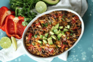 Southwest Black Bean Quinoa Bake