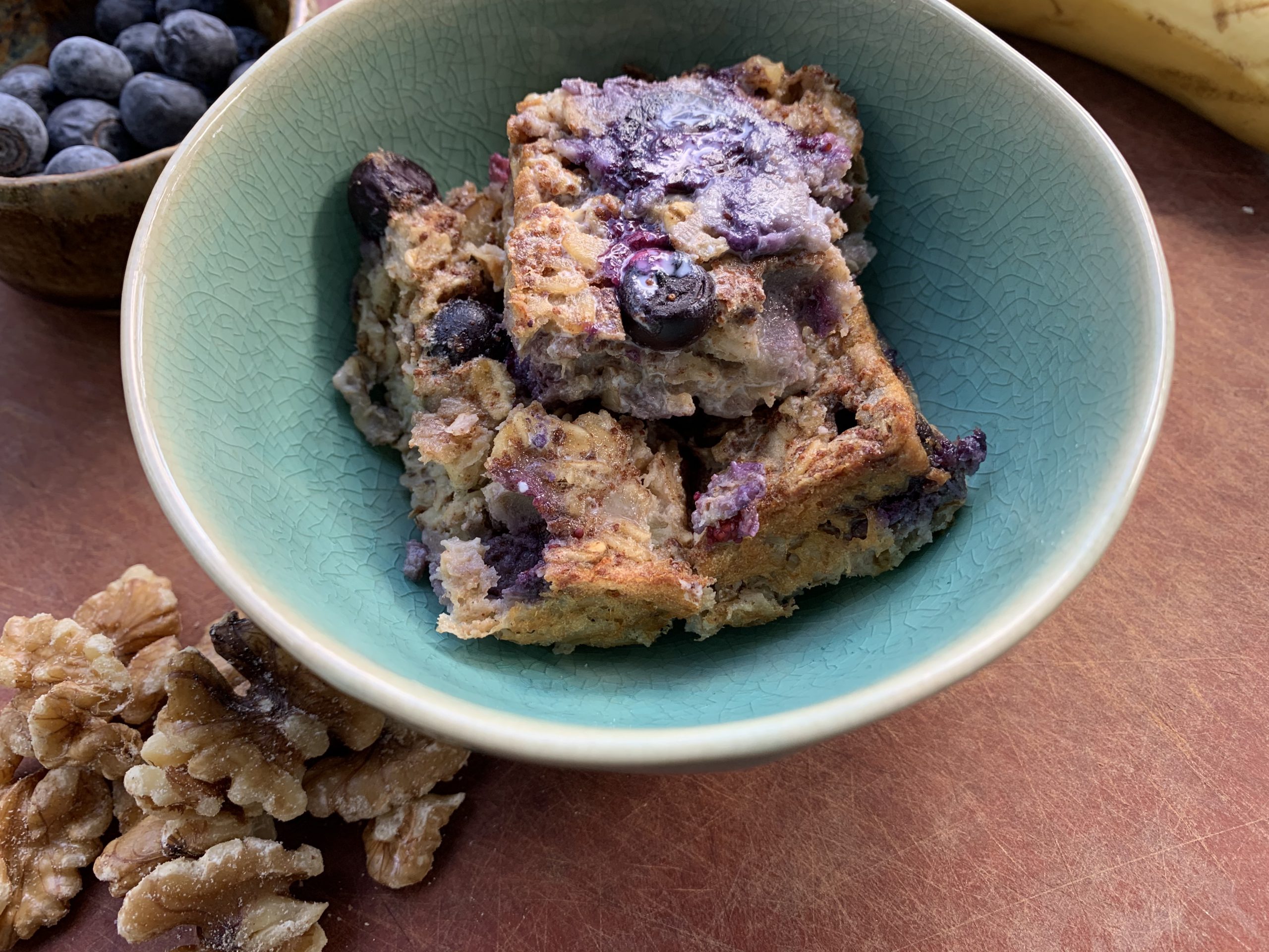 Recipe Challenge- Blueberry Walnut Baked Oatmeal