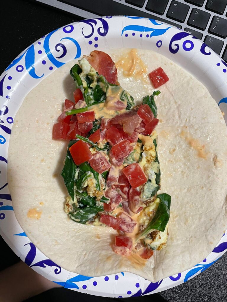 Southwest Breakfast Wrap (From A Week of Meal Planning With Natalie)