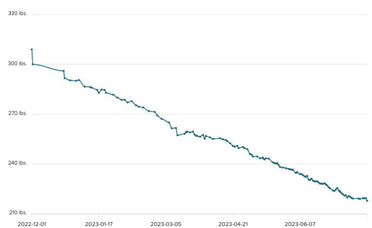 Patrick's weight loss journey | down 91 lbs (30%) and counting!